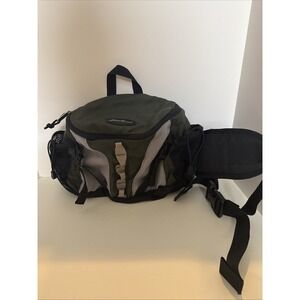 Eddie Bauer Lumber Hiking Waist Pack With 2 H2O Holders Adjustable Straps